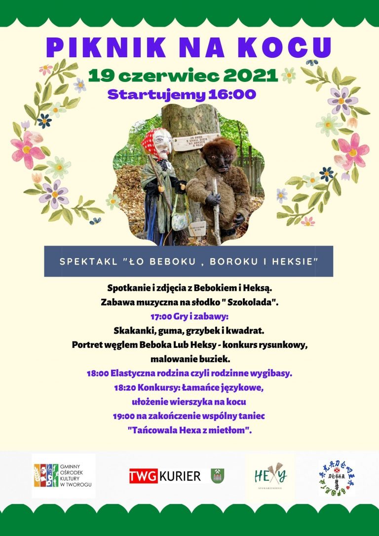 plakat piknik na kocu
