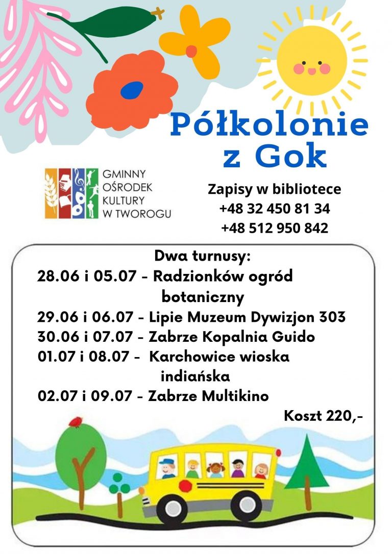 plakat zapisy na półkolonie