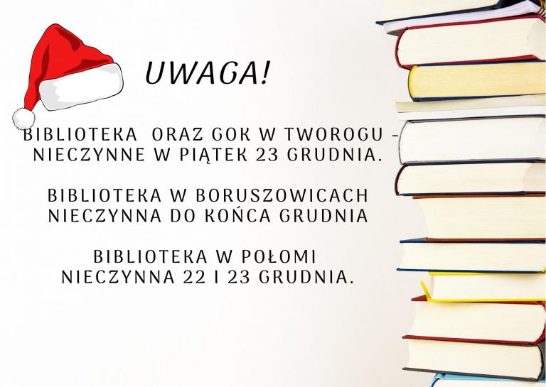 grafika zmiany w grudniowym grafiku
