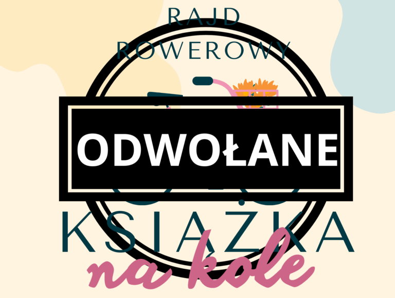 plakat odwołujacy rajd rowerowy, tekst alternatywny poniżej w artykule.