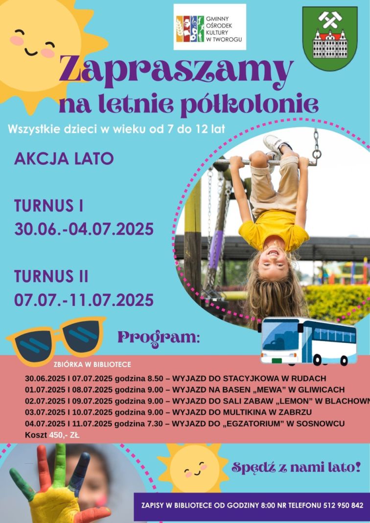 Plakat Półkolonie z Gokiem, Tekst alternatywny ponizej